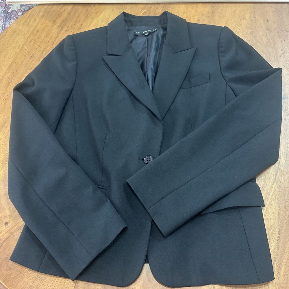 Womens Antonio Melani Suit jacket black size 10 Career Lined